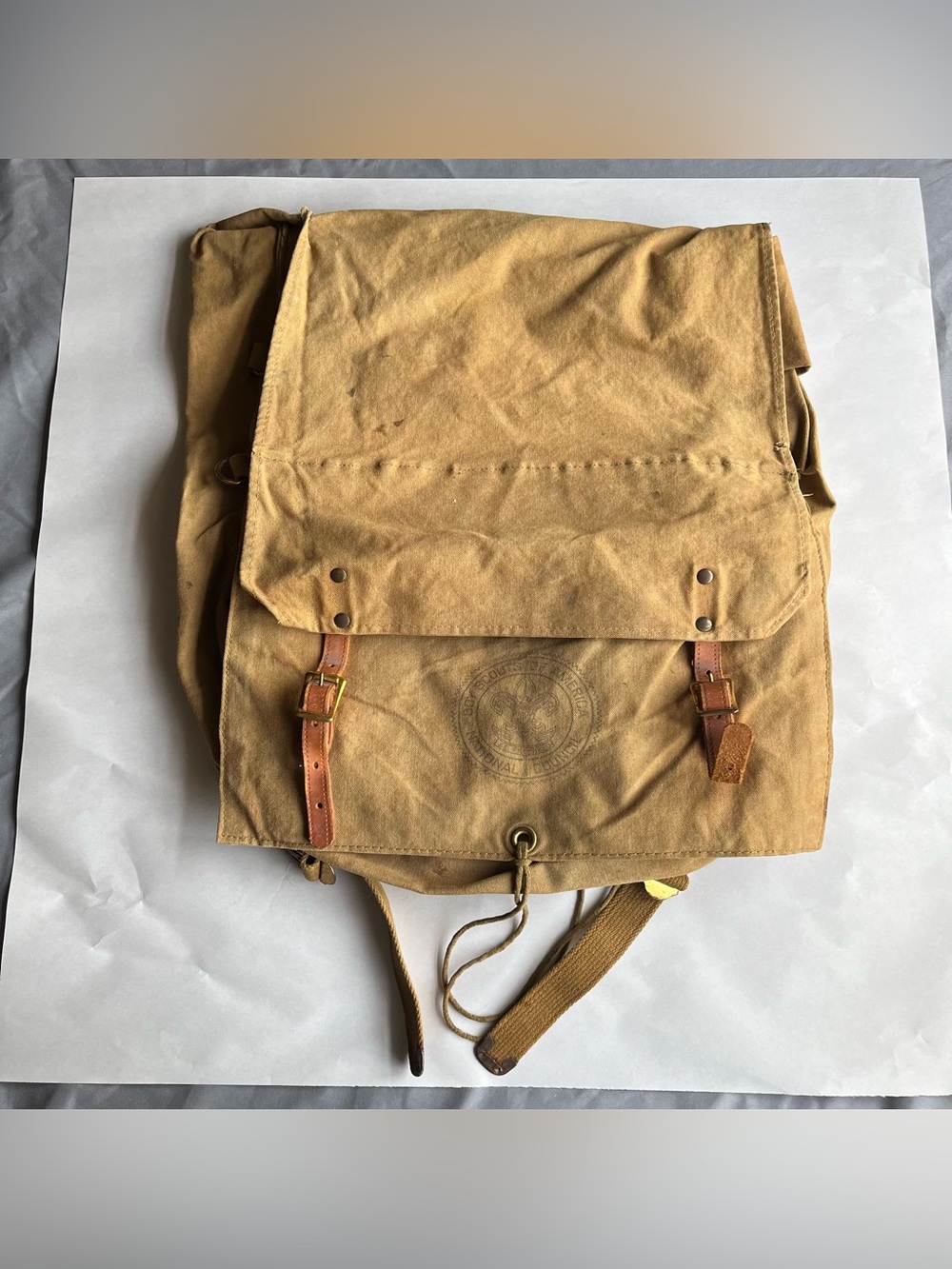 Vintage 60’s Boy Scouts Of America 574 Yucca Pack Backpack Canvas Bag BSA USA